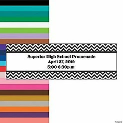 Hot Sale 😍 Chevron Border Prom Custom Banner - Small 👏
