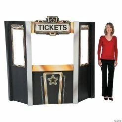 Deals 💯 Movie Night Theater Ticket Booth Cardboard Stand-Up 🧨 -Deals Decorations Store 13751716