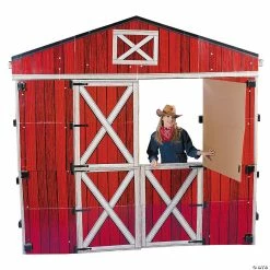 Promo 😍 3D Barn Cardboard Stand-Up 😉 -Deals Decorations Store 13783777