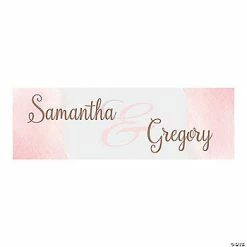Outlet 🛒 Personalized Copper Blush Ombre Wedding Banner - Small 👏