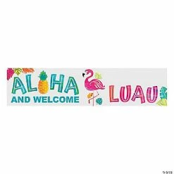 Deals ✔️ Aloha & Welcome Luau Custom Banner - Small ✔️