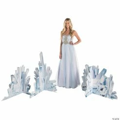 Promo ⭐ Winter Sparkle Crystal Cardboard Stand-Ups - 6 Pc. 🧨 -Deals Decorations Store 13826738