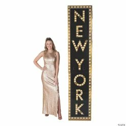 New β¨ New York Marquee Column Cardboard Stand-Up π₯ 5 New β¨ New York Marquee Column Cardboard Stand-Up π₯ -Deals Decorations Store 13829789