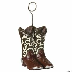 Coupon 💯 Cowboy 🥾 Boots Photo & Balloon Holder 🎉 -Deals Decorations Store 13902502