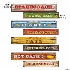 Deals 🤩 Western Sign Cutouts - 4 Pc. ⌛ -Deals Decorations Store 13902505