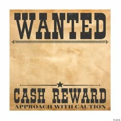 Brand new 🎉 Wanted Backdrop Banner - 2 Pc. 👍 -Deals Decorations Store 13951942