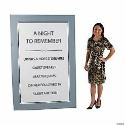Brand new 🛒 Personalized Event Sign Cardboard Stand-Up ❤️