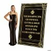 Discount 🔔 Personalized 20s Art Deco Floor Sign Cardboard Stand-Up ❤️ -Deals Decorations Store 13964524