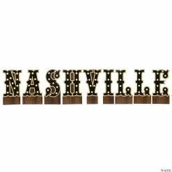 Cheap 🤩 Nashville Letter Stand-Up Set - 9 Pc. ⭐ -Deals Decorations Store 13964533