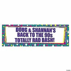 Discount 💯 90s Party Custom Banner - Large 👏