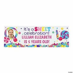 Best reviews of 😀 Candy Party Custom Photo Banner - Small 👍