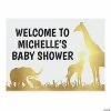 Best Sale 🧨 Personalized Sophisticated Safari Welcome Sign 😉 -Deals Decorations Store 13989934