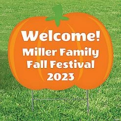 Coupon 🥰 Personalized Pumpkin Patch Yard Sign 🔔