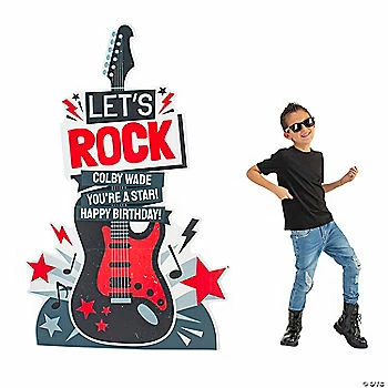 Discount π Personalized Rock Star Guitar Life-Size Cardboard Stand-Up β¨ 3 Discount π Personalized Rock Star Guitar Life-Size Cardboard Stand-Up β¨
