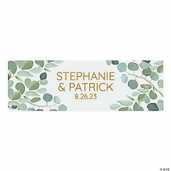 Wholesale ⭐ Personalized Eucalyptus Wedding Banner - Medium 🌟