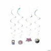 Coupon 🎉 20" 90s Hanging Swirl Decorations - 4 Pc. 🎉 -Deals Decorations Store 20 90s hanging swirl decorations 4 pc 13901985