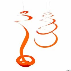 Discount ✨ Solid Color Hanging Swirl Decorations - 12 Pc. ✨