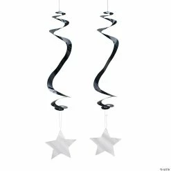 Best reviews of 🔥 20" Silver Star Hanging Swirl Decorations - 12 Pc. 🔥