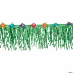 Flash Sale 🥰 24 Ft. Green Hibiscus Flower Fringe Decoration 😉
