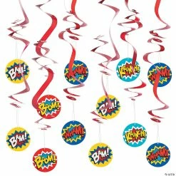 Hot Sale 🎁 28" Superhero Hanging Swirls - 12 Pc. 🎁