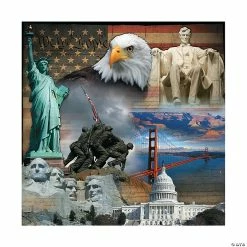 Hot Sale 😀 Patriotic Backdrop Banner - 2 Pc. ✨ -Deals Decorations Store 35 884