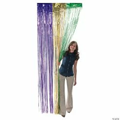 Flash Sale 🎁 Mardi Gras Metallic Fringe Door Curtain 🥰 -Deals Decorations Store 3 152
