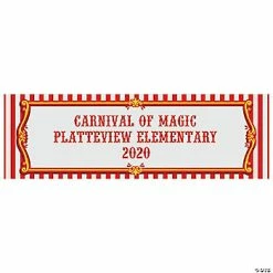 Top 10 👏 Red & White Carnival Custom Banner - Large 🛒