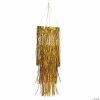 Flash Sale 🥰 46" Gold Metallic Foil Fringe Chandelier 😀 -Deals Decorations Store 46 gold metallic foil fringe chandelier13708736