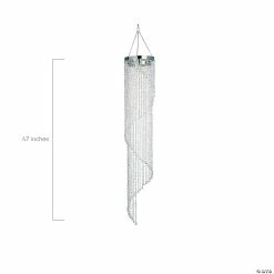 Brand new 🎁 56" Spiral Crystal Chandelier ⭐ -Deals Decorations Store 56 spiral crystal chandelier13767081 a03