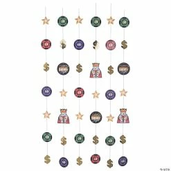 Discount 😍 6 Ft. Casino Night Ceiling Decorations - 6 Pc. ❤️