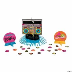 New 🛒 80s Party Table Decorating Kit - 23 Pc. 👍