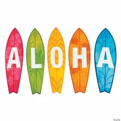Deals 😀 Aloha Surfboard Cutouts - 5 Pc. 🌟