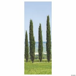 Deals ⭐ Ancient Greek Garden Cypress Scene Setter Background - 2 Pc. 🧨