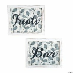Best deal 💯 Bar & Treats Sign Set - 2 Pc. 😀