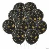 Deals 🧨 Black with Gold Stars 11" Latex Balloons - 24 Pc. ✨ -Deals Decorations Store black with gold stars 11 latex balloons 24 pc 70 5603