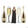 Hot Sale 🔥 Champagne Glasses & Bottles Cardboard Stand-Ups - 4 Pc. ⌛ -Deals Decorations Store champagne glasses and bottles cardboard stand ups 4 pc 13930247