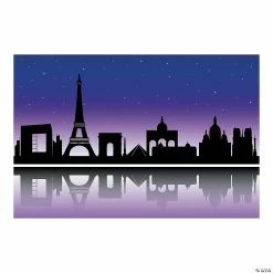 Coupon 🧨 City of Paris Silhouette Backdrop - 3 Pc. 👍