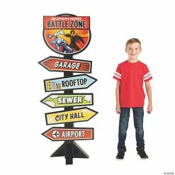 Brand new โ Comic Superhero Directional Sign ๐