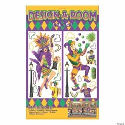 Best deal 👍 Design-A-Room Mardi Gras Jester Backdrop Set - 28 Pc. 😀