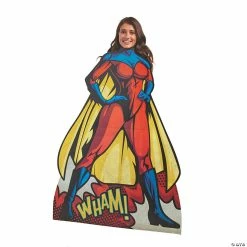 Brand new 😀 Female Superhero Lifesize Cardboard Stand-Up 😀