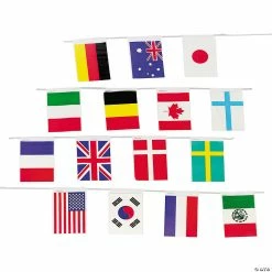 Cheapest ✔️ Flags of All Nations Vinyl Pennant Banner 🎉