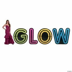 Budget 🧨 Glow Letter Stand-Ups - 4 Pc. ⭐