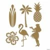 Coupon 🧨 Gold Silhouette Luau Cutouts - 12 Pc. 🎁 -Deals Decorations Store gold silhouette luau cutouts 12 pc 13836251