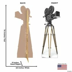 Coupon 🎉 Hollywood Camera Life-Size Cardboard Stand-Up 🔥 -Deals Decorations Store hollywood camera life size cardboard stand up13960103 a02