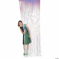 Outlet 👍 Iridescent Fringe Door Curtain ❤️