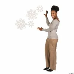 Flash Sale 😀 Iridescent Snowflake Cutouts - 6 Pc. 🔔 -Deals Decorations Store iridescent snowflake cutouts 6 pc 3 4944 a01