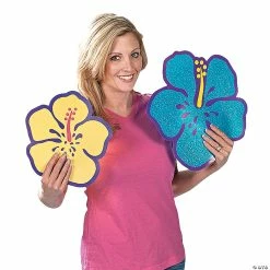 Top 10 💯 Jumbo Glitter Hibiscus Cutouts - 12 Pc. 🎁 -Deals Decorations Store jumbo glitter hibiscus cutouts 12 pc 34 1856 a01