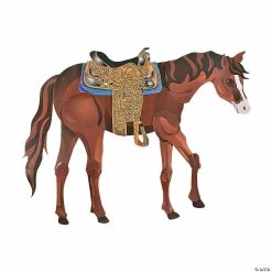 Cheap 👏 Large Brown Horse Jointed Cutout 😀