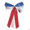 Promo 😉 Large Metallic Patriotic Bows - 6 Pc. 🌟