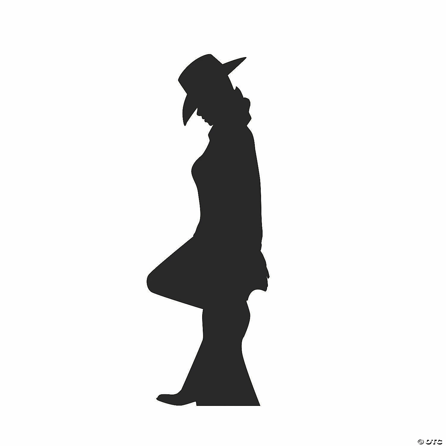 Budget 🥰 Leaning Cowgirl Silhouette Life-Size Cardboard Stand-Up ⭐ 3 Budget 🥰 Leaning Cowgirl Silhouette Life-Size Cardboard Stand-Up ⭐